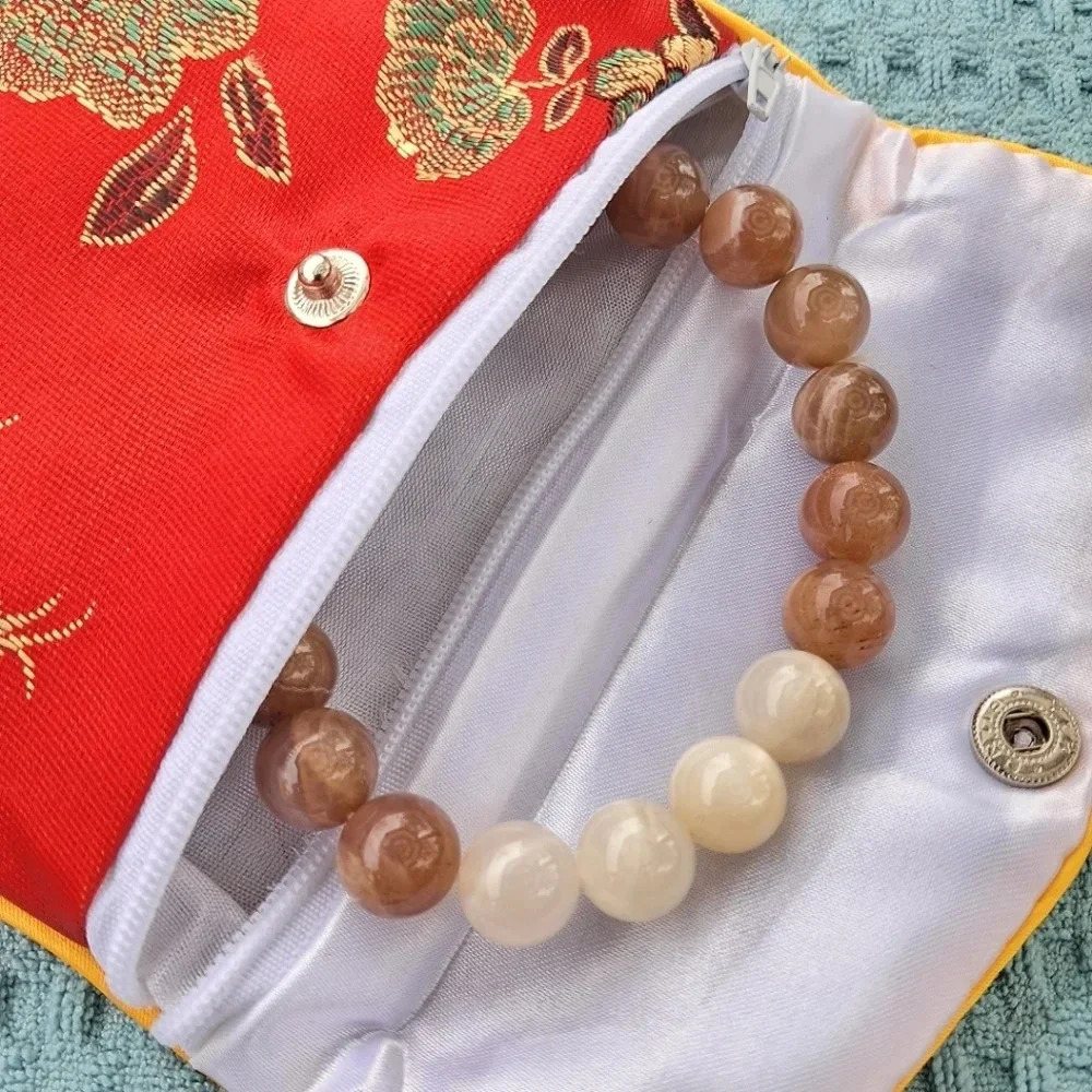Natural Multi-Color Moonstone Beaded Stretch Bracelet (145.50 ctw)